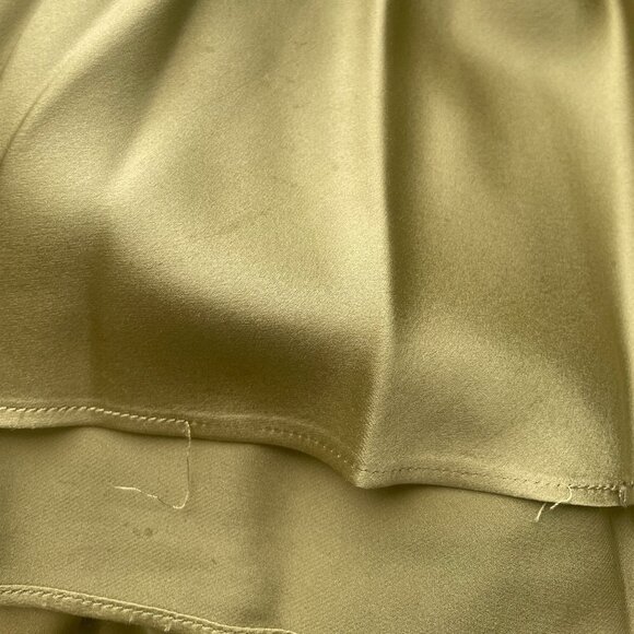 Reformation Jeany Silk Dress in Olive Oil size small - Picture 6 of 12